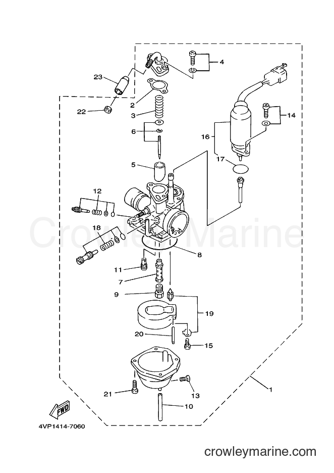 2001 Scooter YW100 - YW100 (4VPT) [010] - CARBURETOR