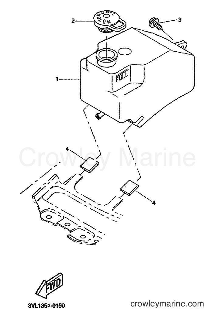 2000 Scooter CW50 - CW50 (5MN1) [040] - OIL TANK