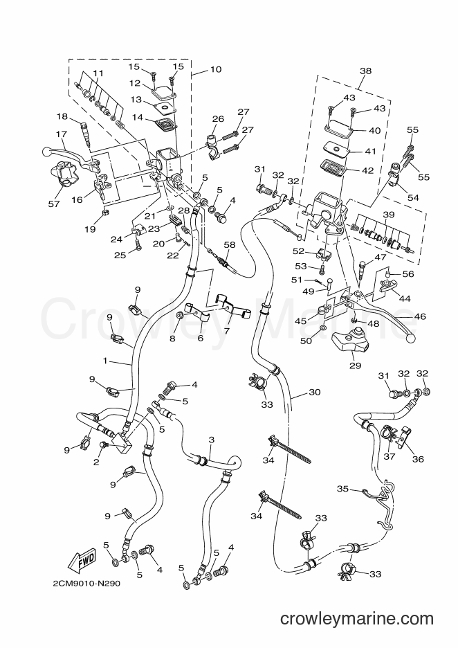 2016 Maxi-Scooter MW125 - MW125 (2CMN) [010] - FRONT MASTER CYLINDER