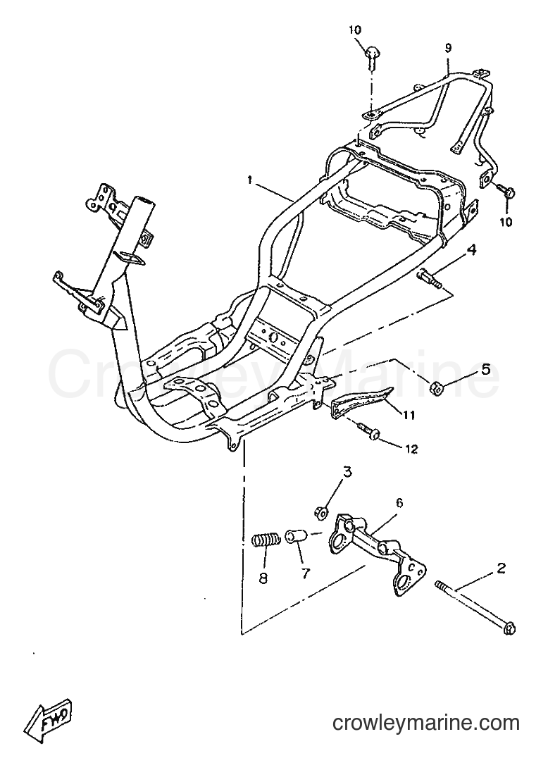 1996 Scooter CW50RS - CW50RS (4WB1) [999] - FRAME