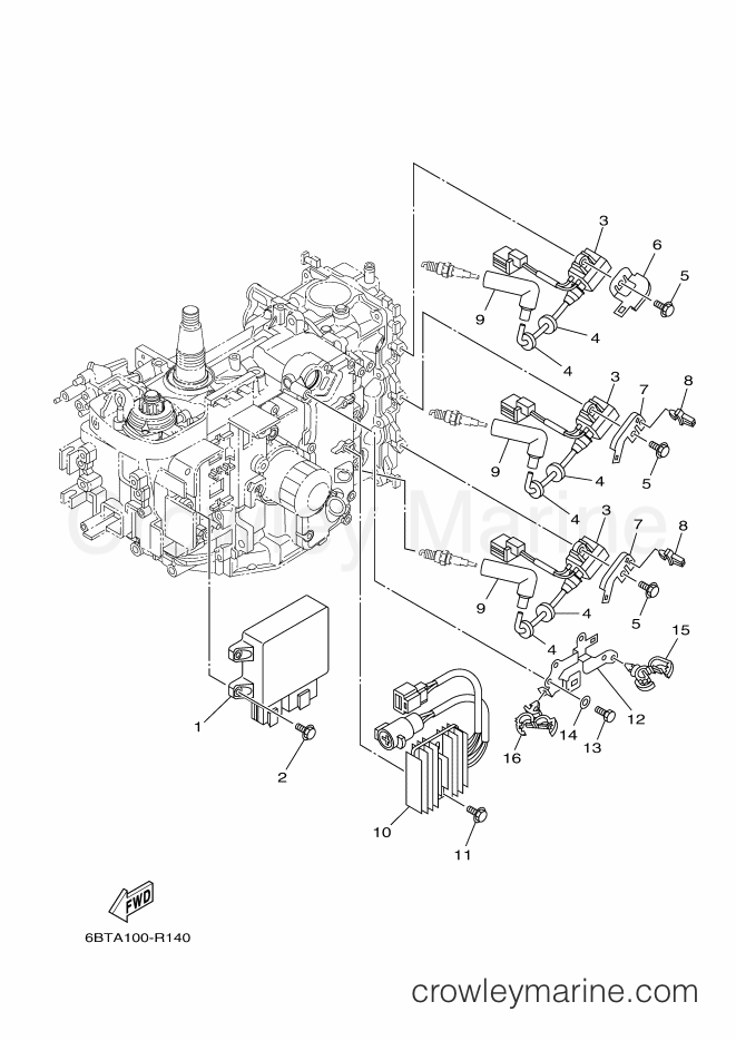 Yamaha Motors F40FET (6BGA) [100] - ELECTRICAL 1