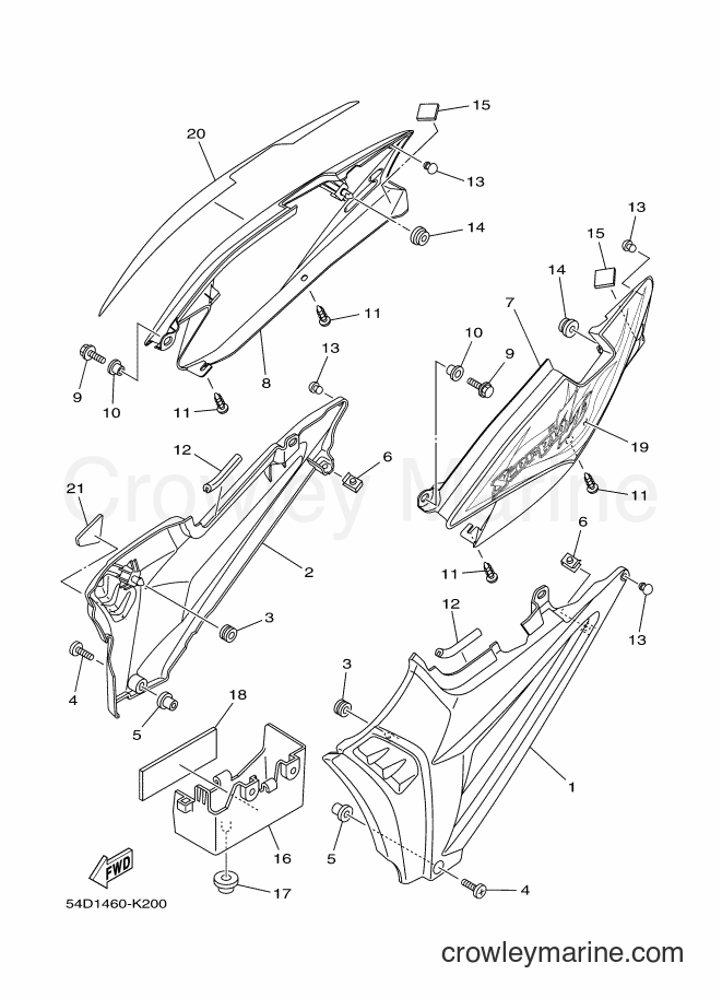 Yamaha Motors SX-4 (54D1) [010] - SIDE COVER