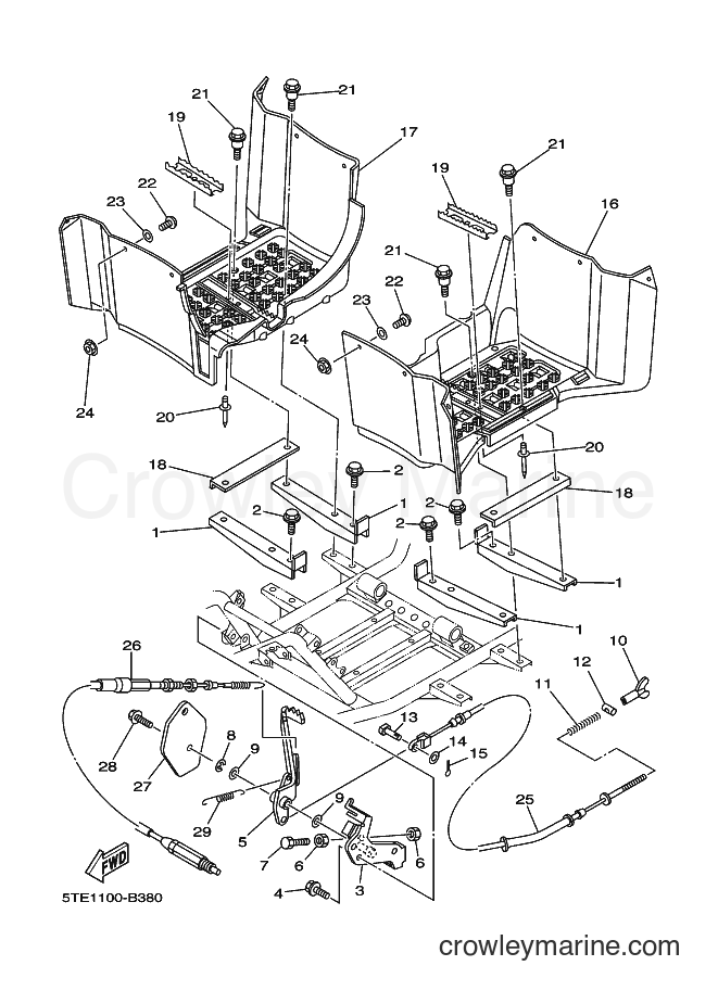 2003 ATV YFM400FWAN - YFM400FWAN (5TE2) [010] - STAND & FOOTREST