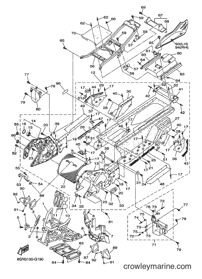 2008 Snowmobile RPZ50S - RPZ50S (8GN4) [010] - FRAME