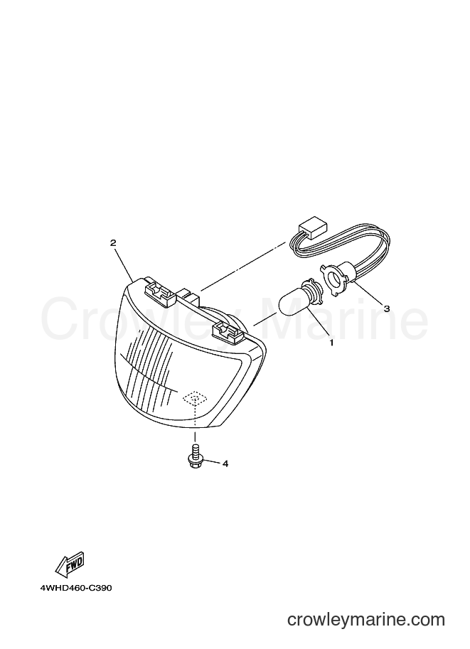 2004 Street Bike V110E - V110E (4WHE) [010] - HEADLIGHT