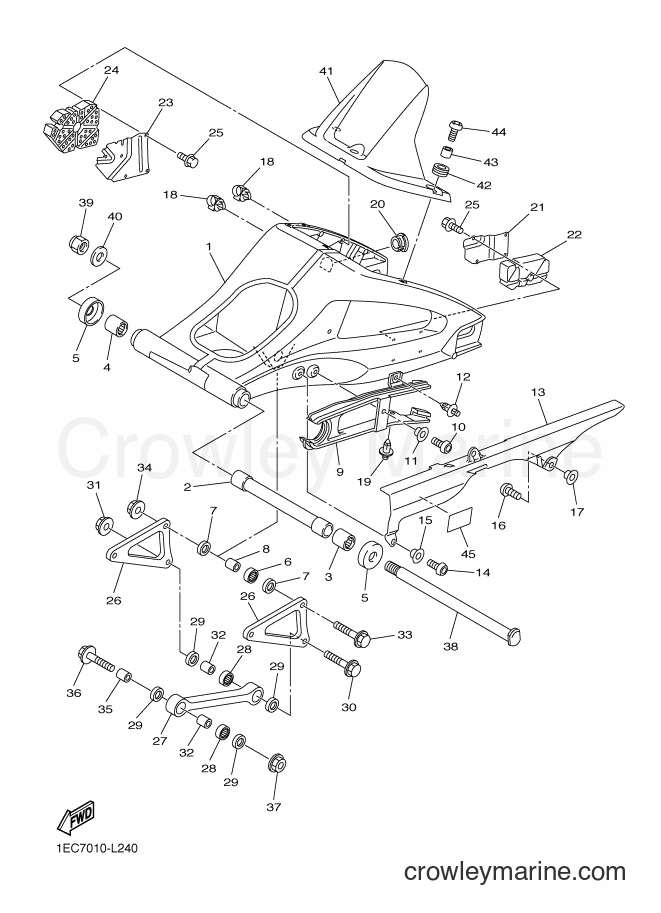 Yamaha Motors FZ1-N (1EC7) [010] - REAR ARM