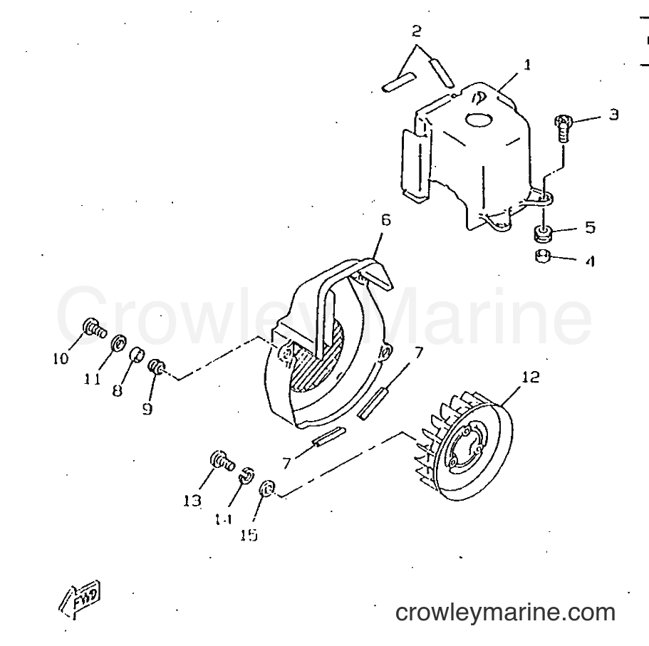1997 Scooter CW50RSX - CW50RSX (5AA1) [999] - AIR SHROUD & FAN