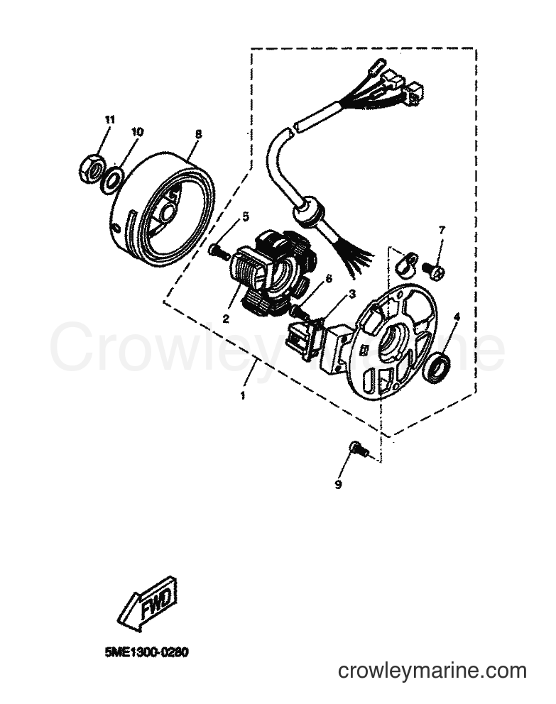 Yamaha Motors YQ100 (5ME1) [080] - GENERATOR