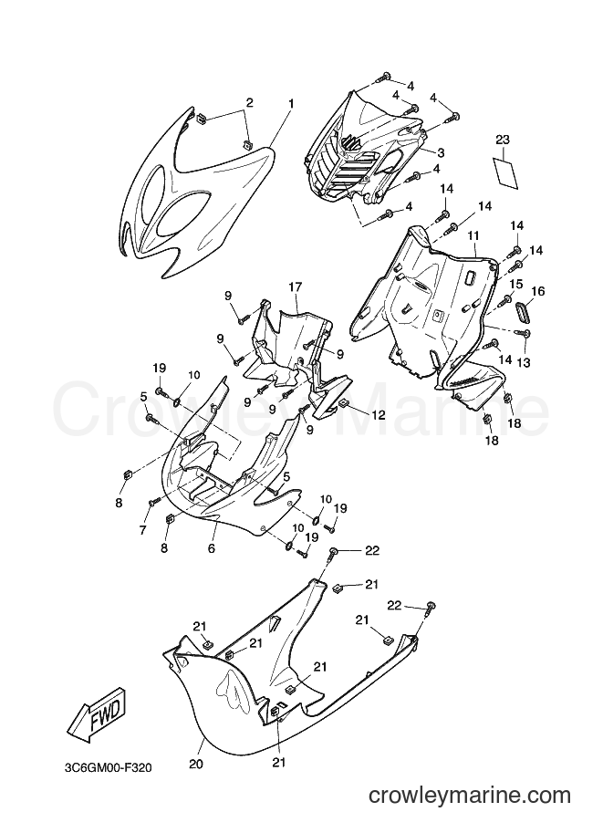 2012 Scooter YQ50 - YQ50 (1BX6) [020] - LEG SHIELD