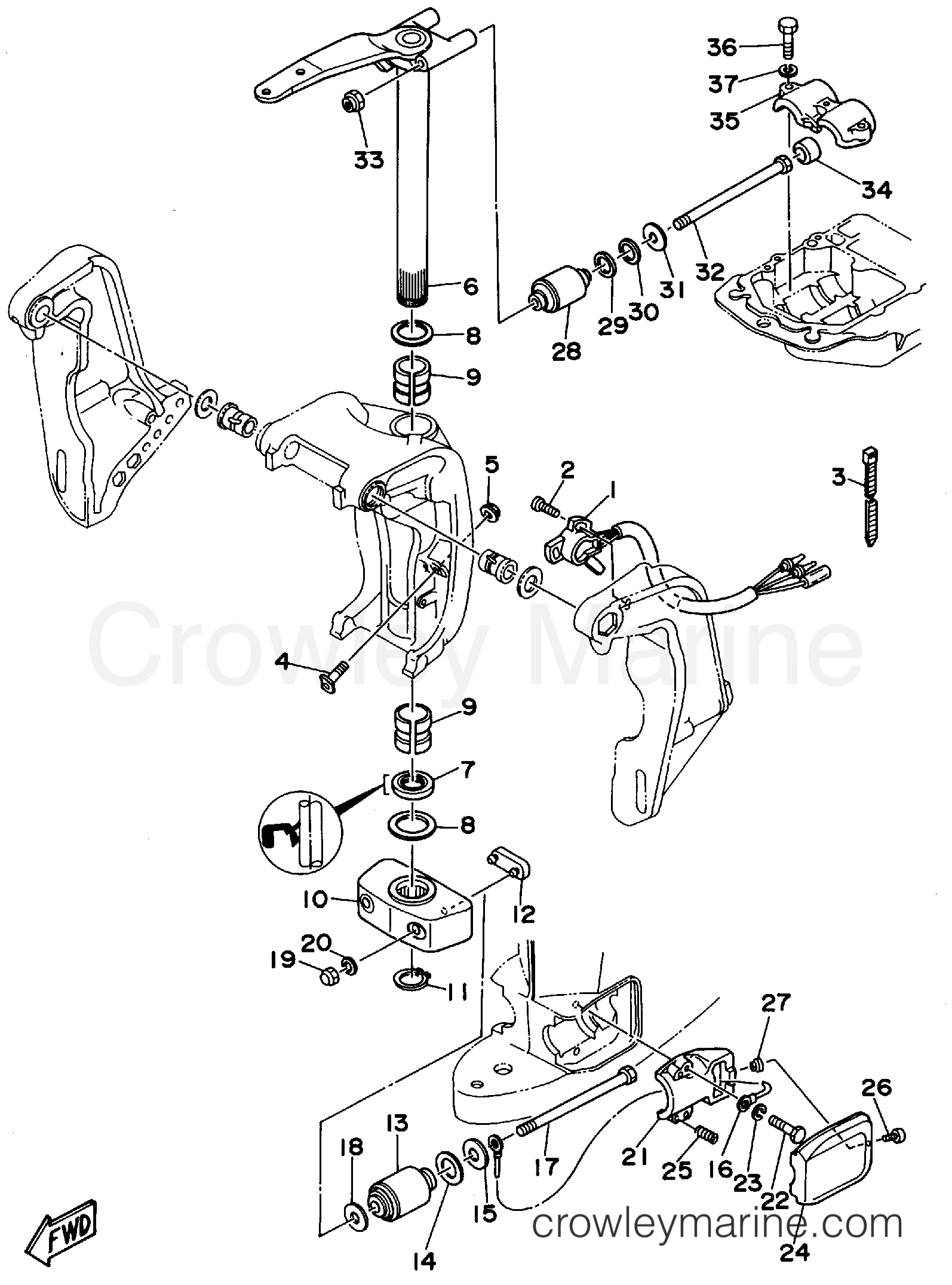 Yamaha Motors C115TXRS - BRACKET 2