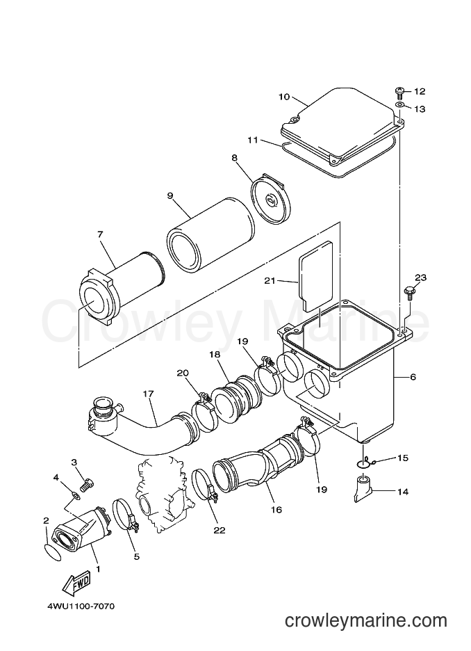 1998 ATV YFM350FWB - YFM350FWB (4WU7) [010] - INTAKE
