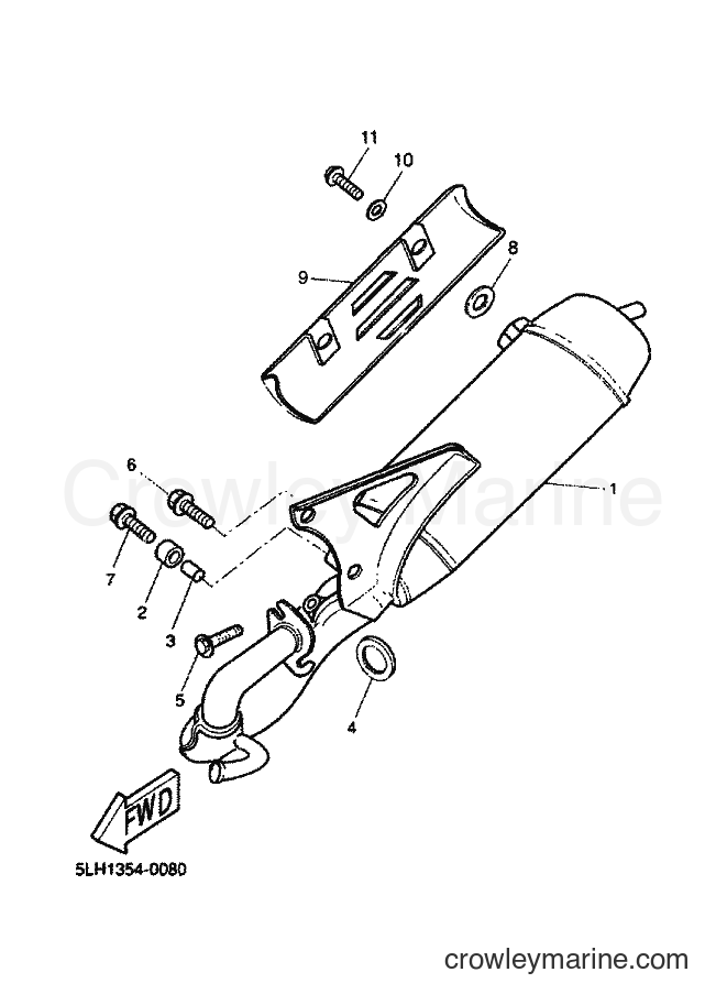 2000 Scooter EW50 - EW50 (5LH1) [010] - EXHAUST