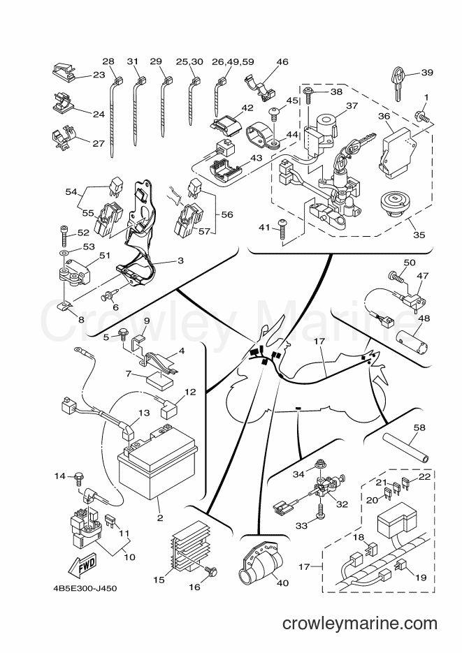 Yamaha Motors XP500 (4B5F) [010] - ELECTRICAL 1