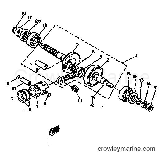 Yamaha Motors TZ125H (5F5) [999] - CRANKSHAFT & PISTON