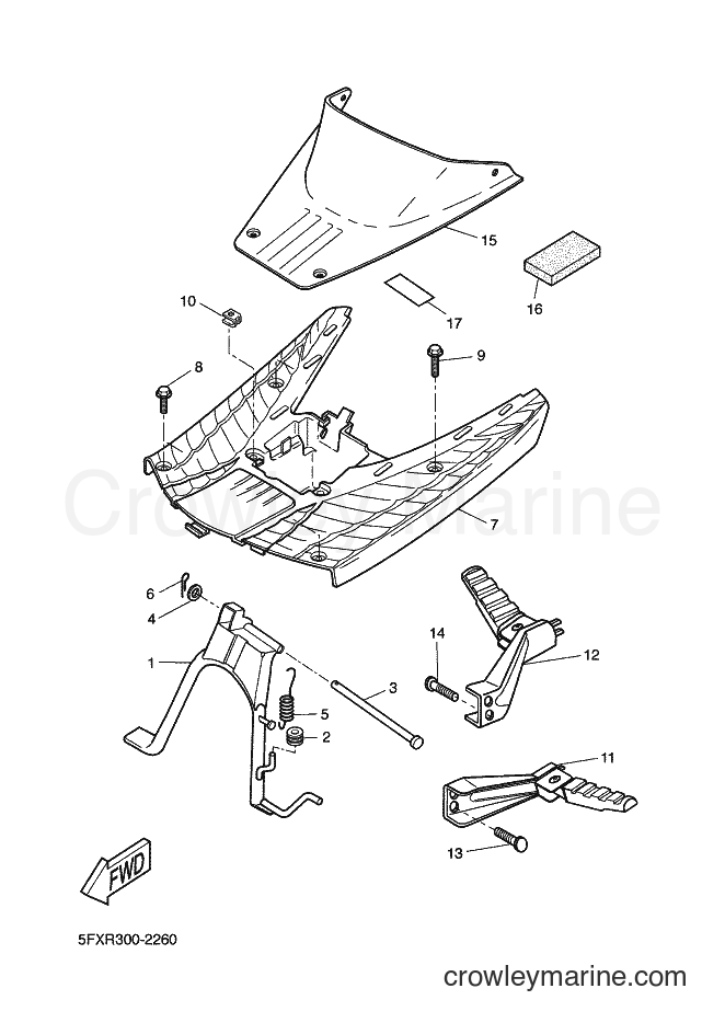 2002 Scooter CW50RS - CW50RS (5FXS) [030] - STAND & FOOTREST