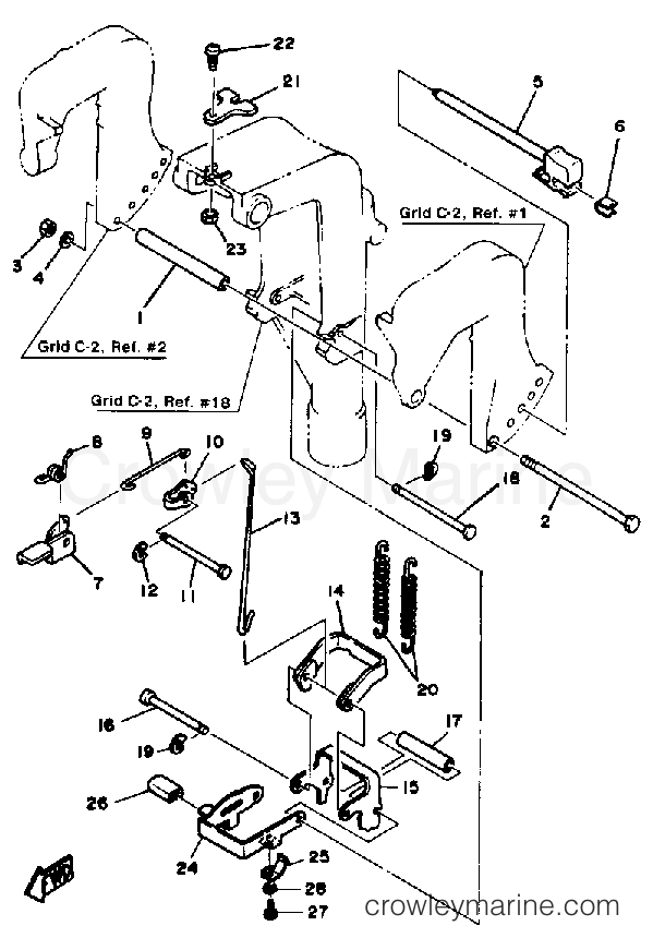 Yamaha Motors F9.9SJ - BRACKET 2