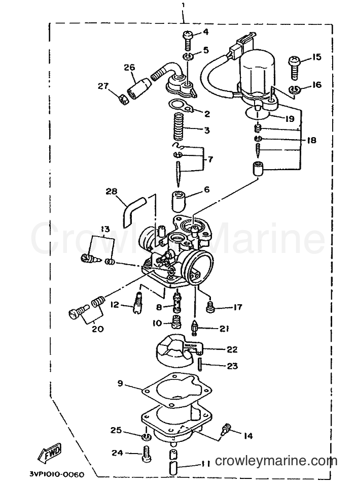 1995 Scooter YE80 - YE80 (4MU3) [999] - CARBURETOR