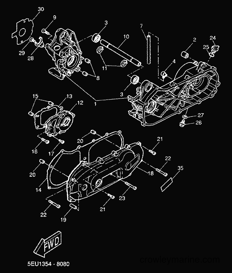 Yamaha Motors YH50 (5FV3) [020] - CRANKCASE