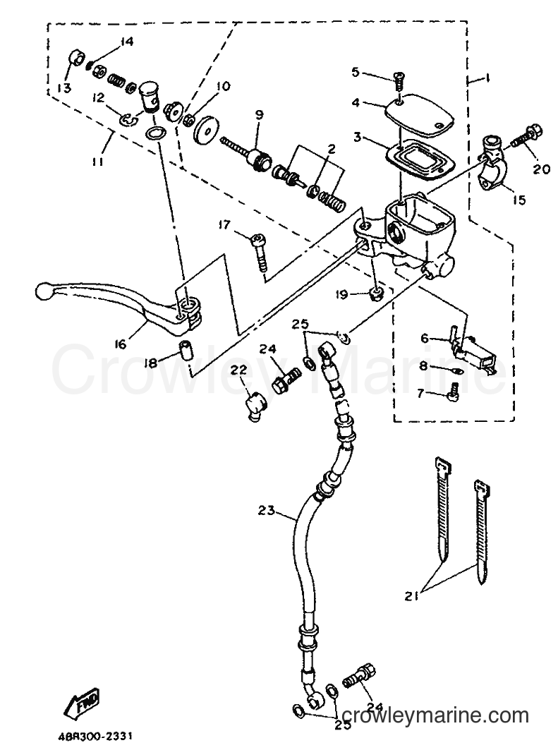 Yamaha Motors XJ600S (4EB1) [999] - FRONT MASTER CYLINDER