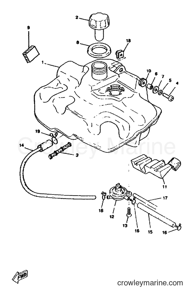 1996 Scooter CW50RS - CW50RS (4VB1) [999] - FUEL TANK