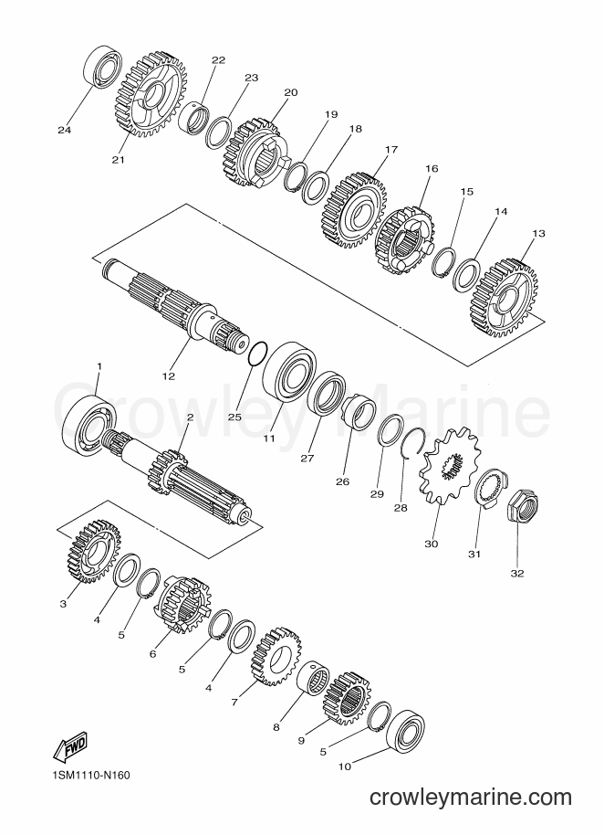 2016 Dirt Bike YZ250F - YZ250F (1SMD) [010] - TRANSMISSION
