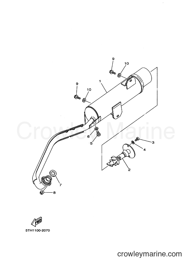 2005 ATV YFM80 - YFM80 (5THB) [030] - EXHAUST