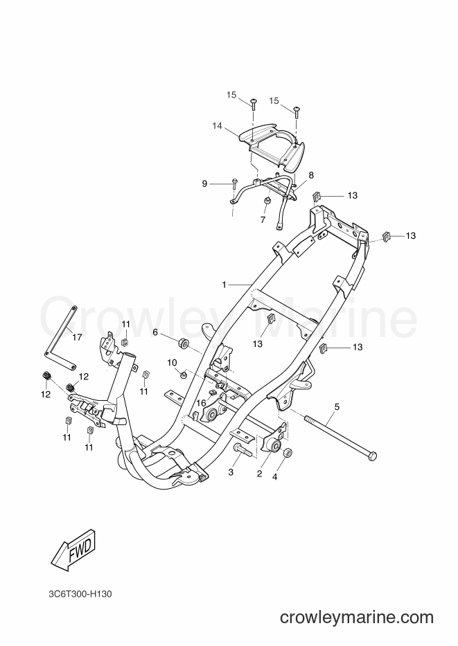 Yamaha Motors YQ50 (1BX6) [010] - FRAME