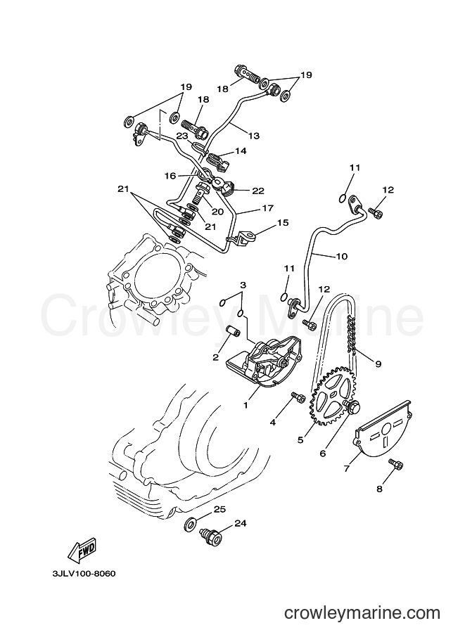 1998 Cruiser XV1100 - XV1100 (4XN5) [010] - OIL PUMP