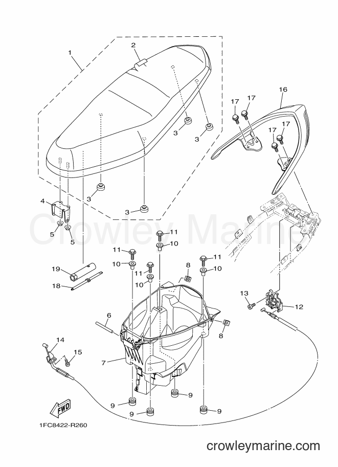 Yamaha Motors T115FLSE (1FC9) [010] - SEAT