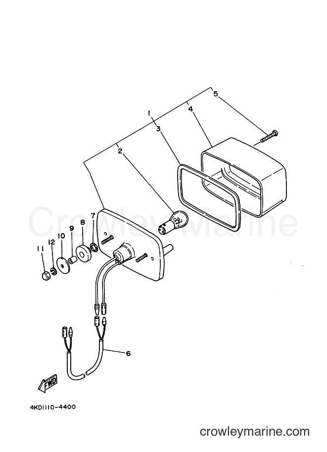 1997 ATV YFB250FW - YFB250FW (4KDC) [010] - TAILLIGHT