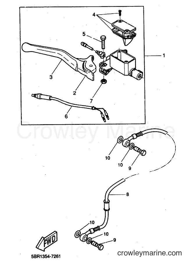 2000 Scooter YQ50L - YQ50L (5KH8) [010] - FRONT MASTER CYLINDER