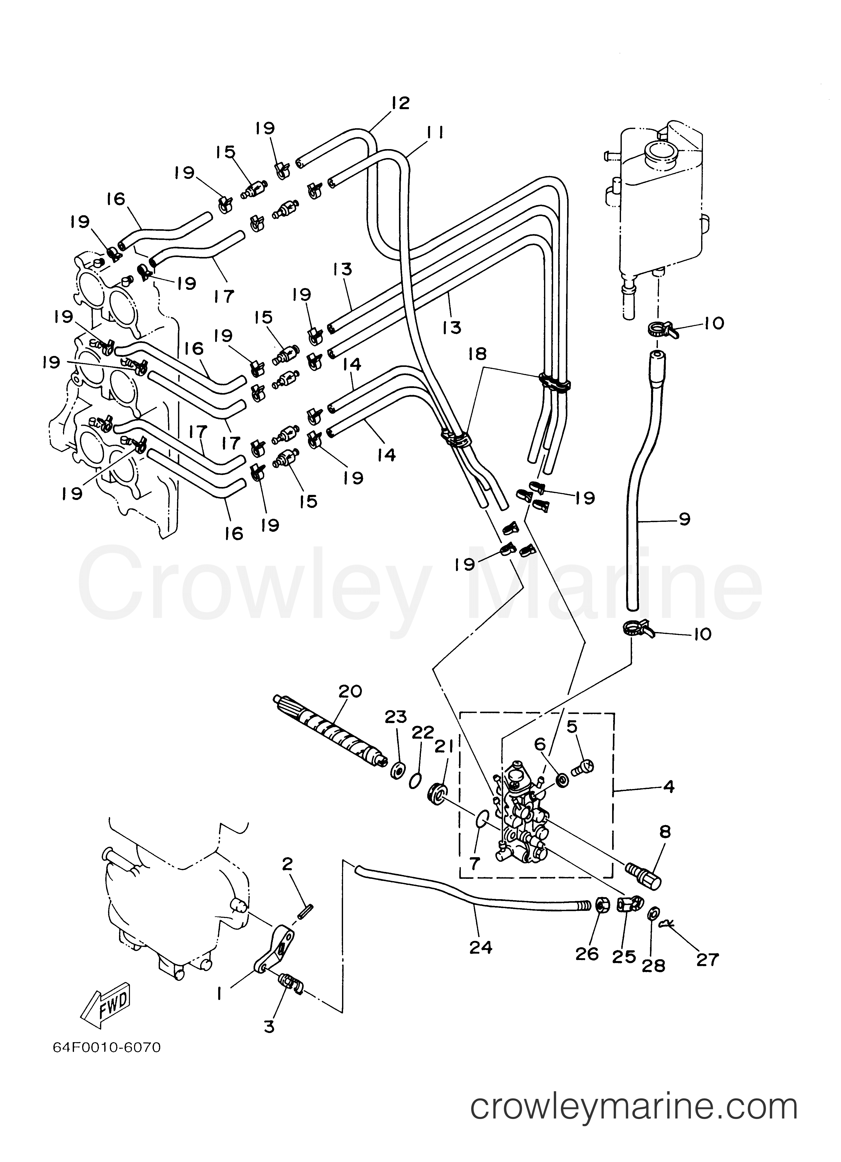 Yamaha Motors V150TLRY - OIL PUMP