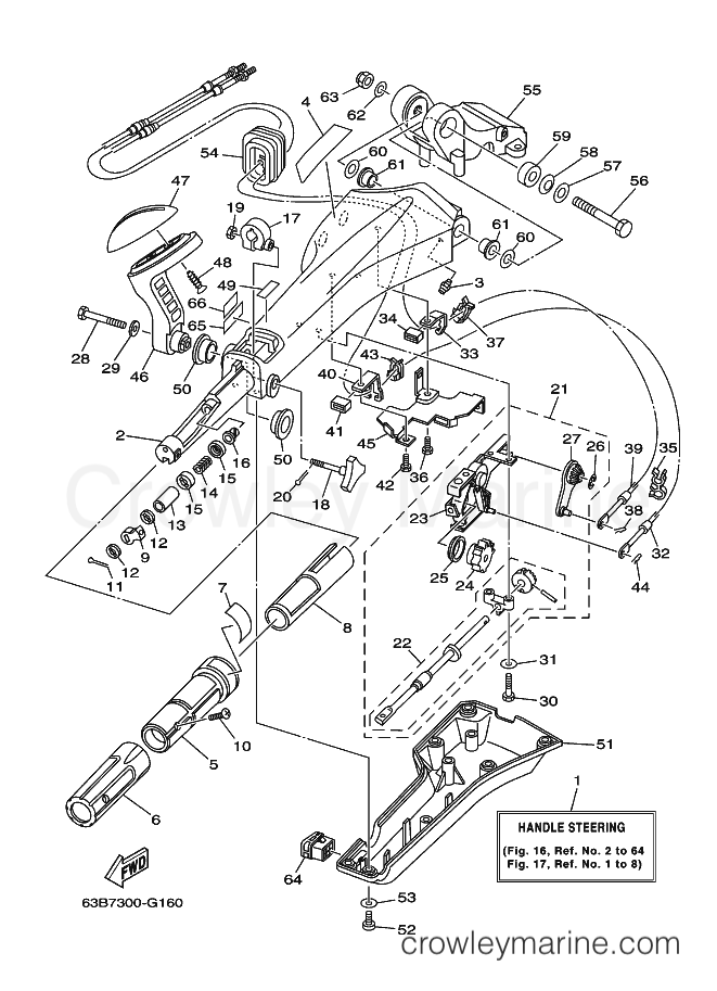 Yamaha Motors 40V (63C7) [110] - STEERING 1
