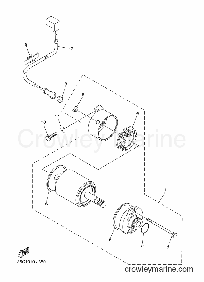 2010 Cruiser XVS400 - XVS400 (35C2) [010] - STARTING MOTOR