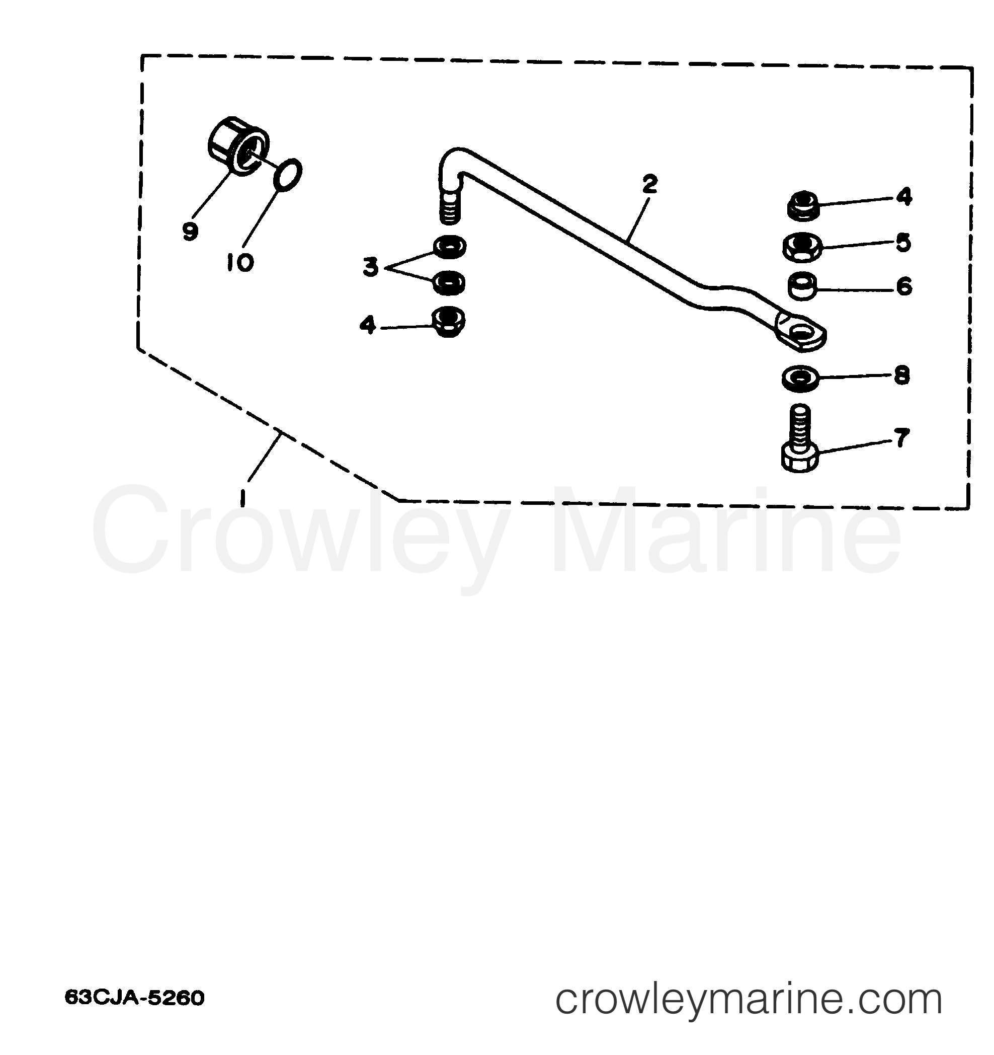 Yamaha Motors C40TLRV - STEERING GUIDE ATTACHMENT