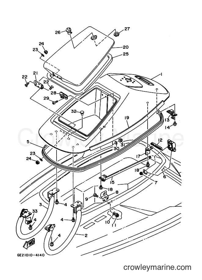 Yamaha Motors MJ700TL (GE13) [999] - ENGINE HATCH
