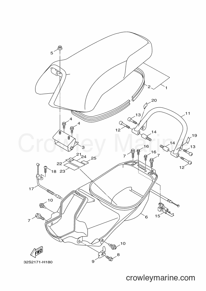 2013 Scooter YW125 - YW125 (32S9) [010] - SEAT