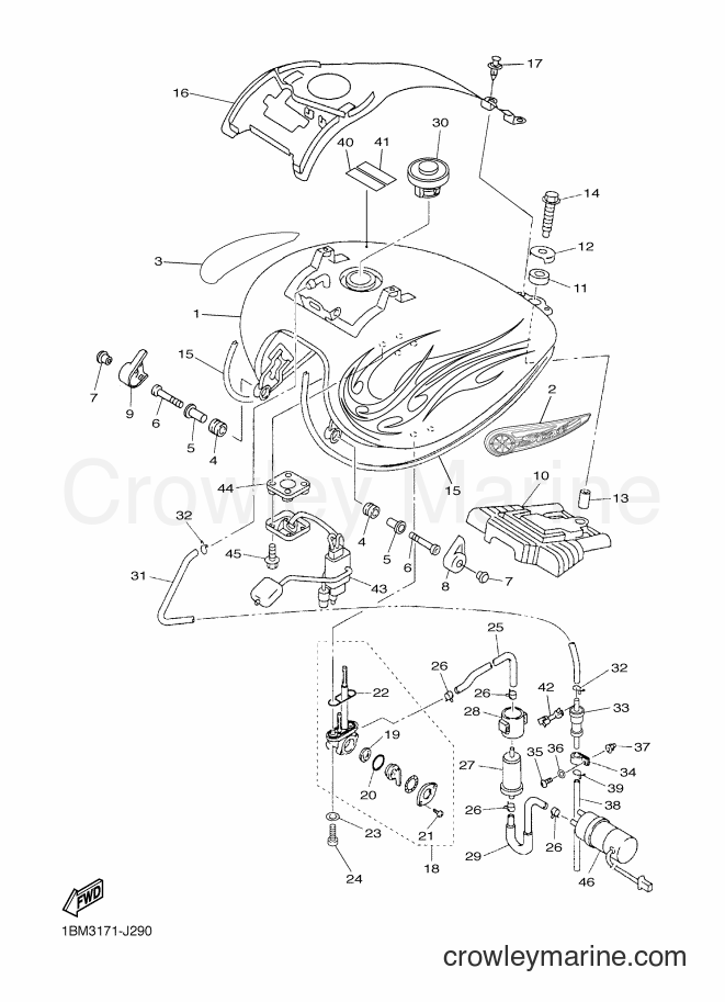 2010 Cruiser XVZ13TFS - XVZ13TFS (1BM3) [010] - FUEL TANK