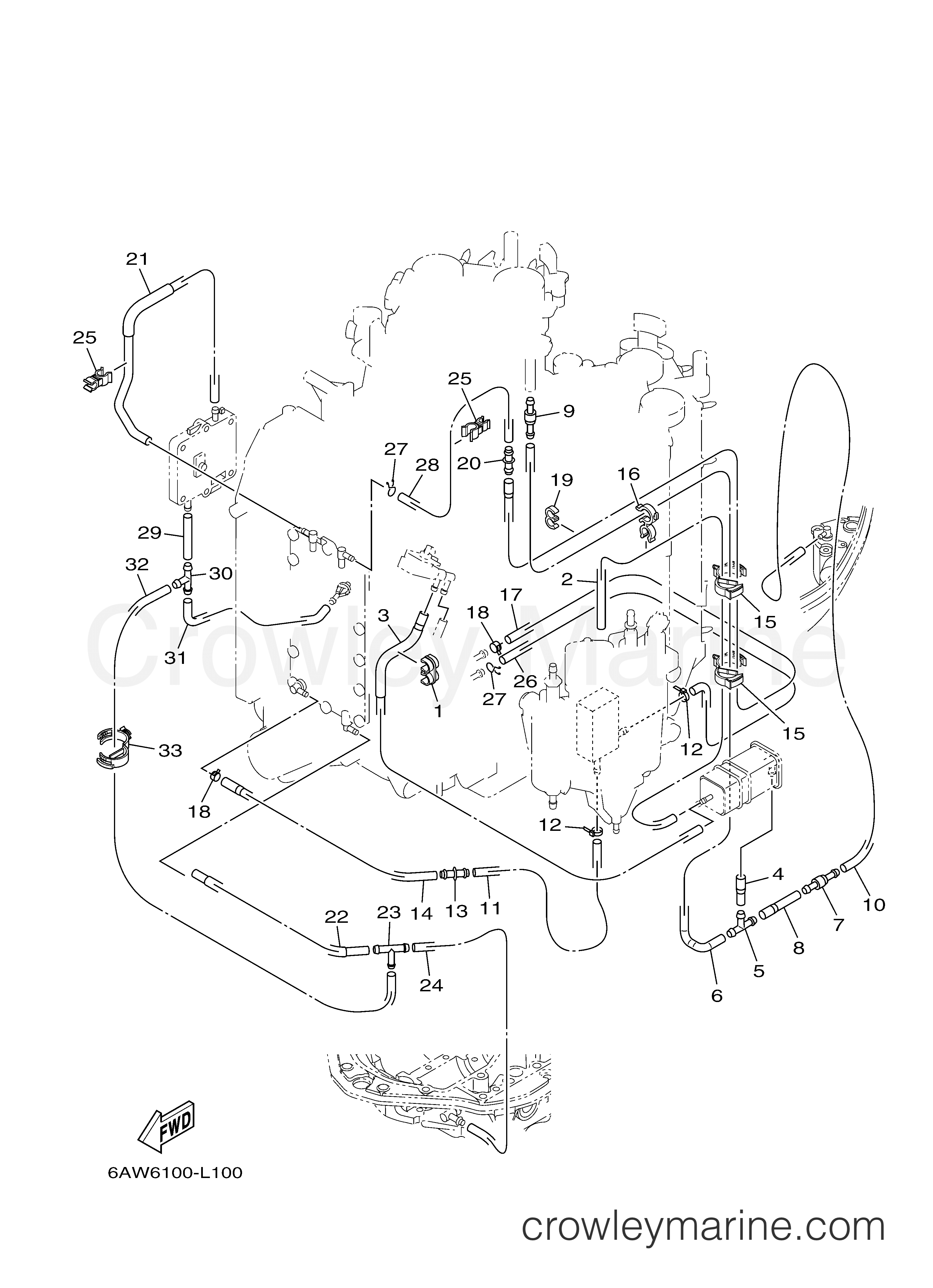 Yamaha Motors LF350UCB - INTAKE 3