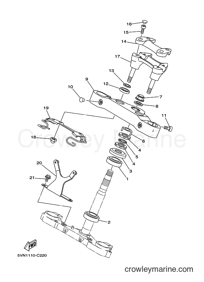Yamaha Motors XV1700A (5VN6) [010] - STEERING