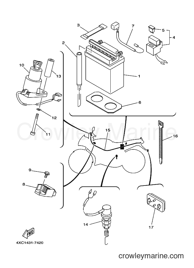 1998 Maxi-Scooter STR126A - STR126A (5BD1) [010] - ELECTRICAL 1