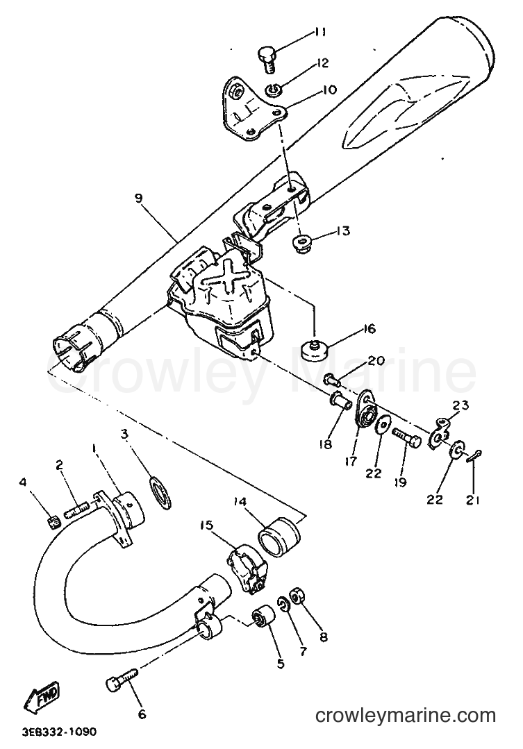 Yamaha Motors SR500 (3EB4) [999] - EXHAUST
