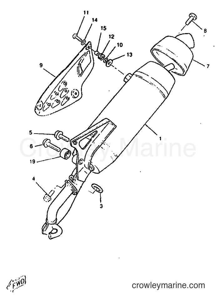 1998 Scooter CW50RS - CW50RS (4TDN) [999] - EXHAUST