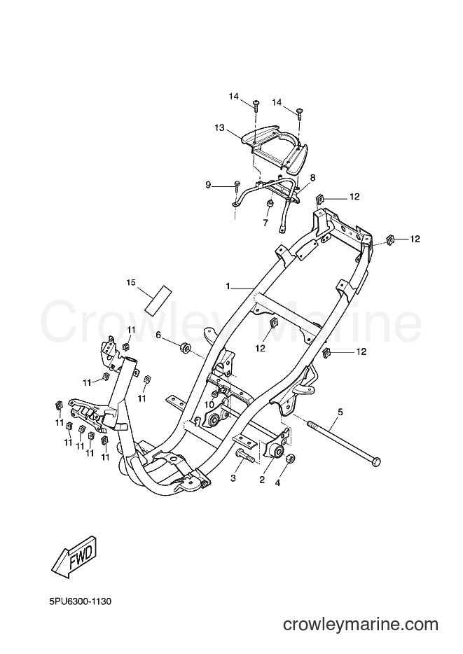 Yamaha Motors YQ50 (5SB2) [010] - FRAME