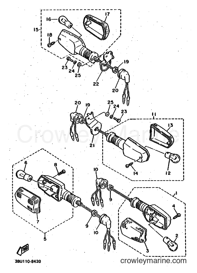 1988 Sport Bike FZ750 - FZ750 (3DW1) [010] - FLASHER LIGHT