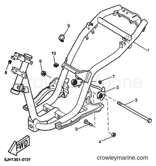 2001 Scooter EW50 - EW50 (5JH3) [040] - FRAME
