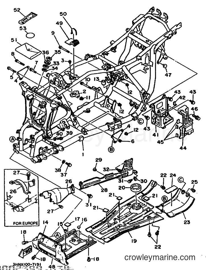 1997 ATV YFM350FWSP - YFM350FWSP (3HNV) [010] - FRAME