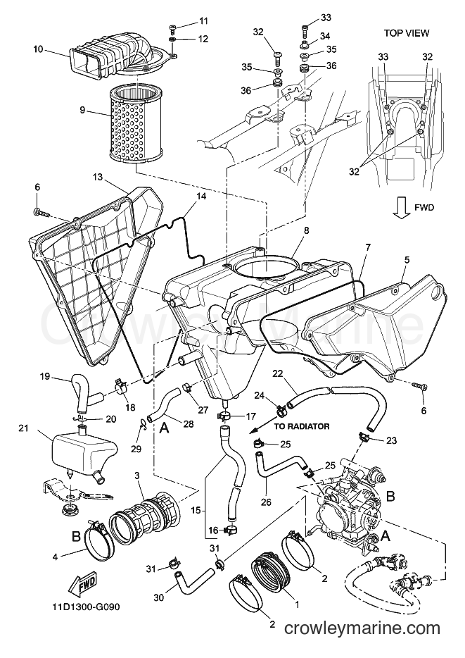 2008 Dirt Bike XT660Z - XT660Z (11D1) [030] - INTAKE