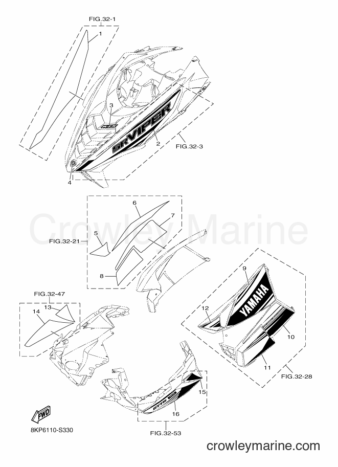 Yamaha Motors SRV10LL (8KP6) [010] - EMBLEM