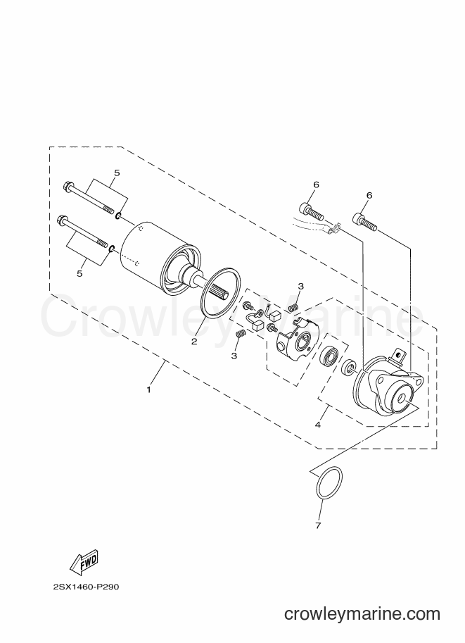 Yamaha Motors LNR125 (2SX7) [010] - STARTING MOTOR